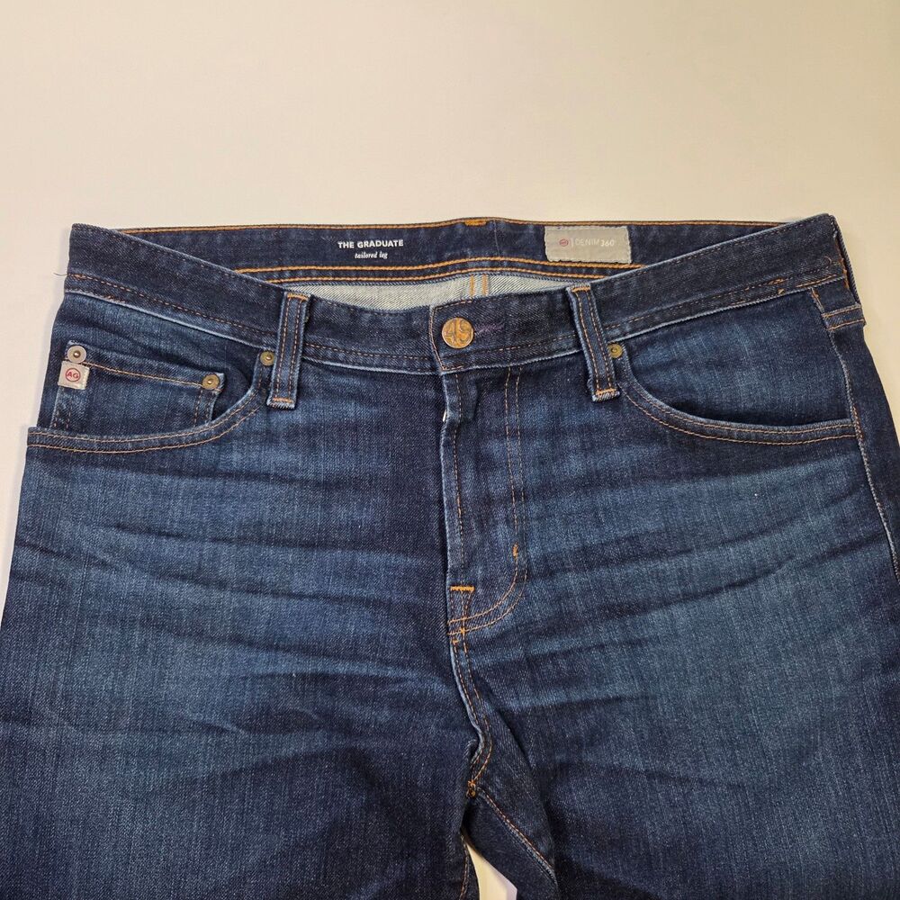 AG Adriano Goldschmied "The Graduate" Jeans Dark Wash 32 Made in USA